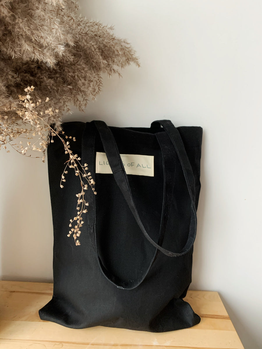 Waxed Cotton Tote Medium Lights of all