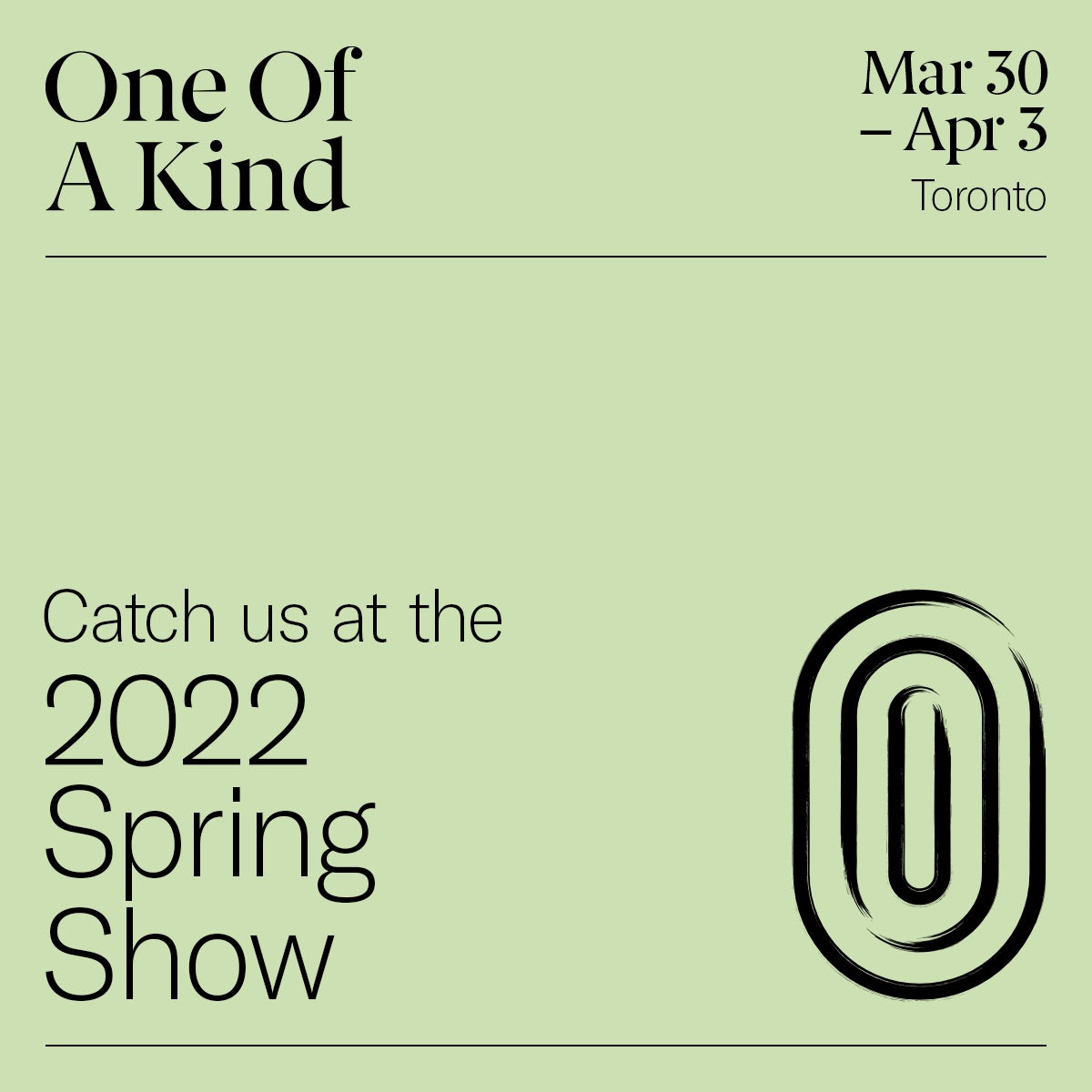 One of a Kind Show spring 2022!!