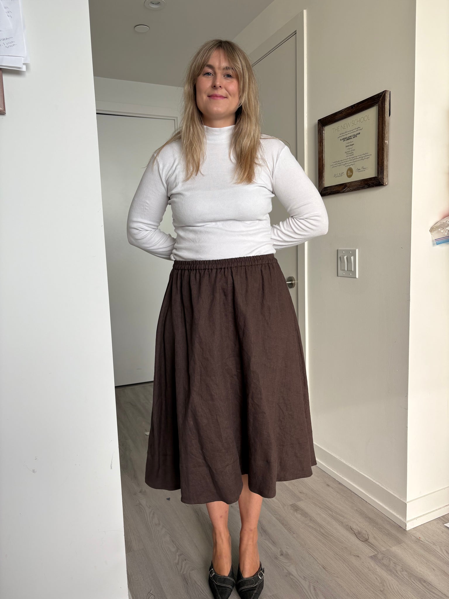 THE TOE Rosenthaler Skirt brown Sサイズ Rosenthaler Skirt – THE TOÉ