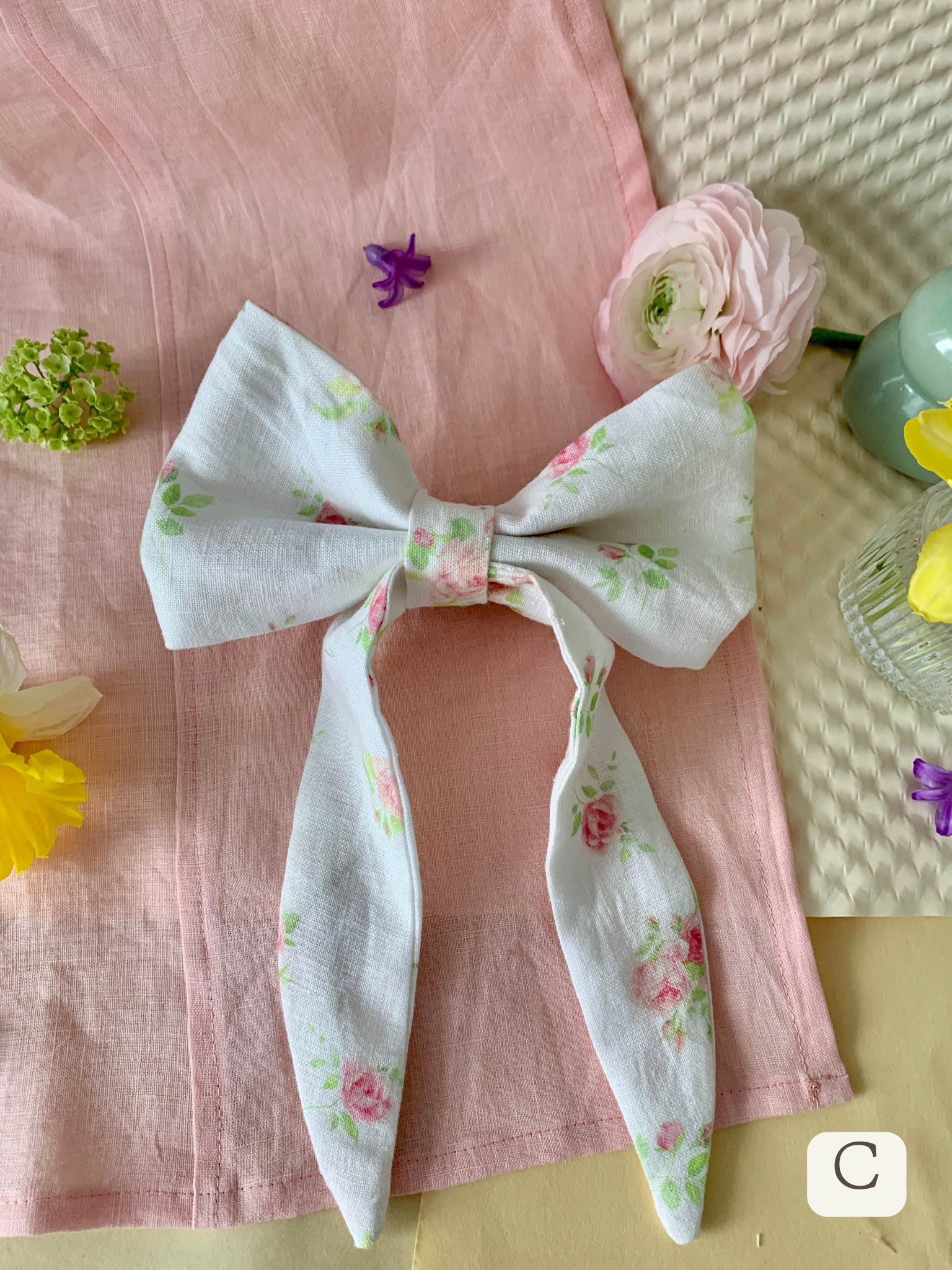 Bow Hair Clip | Upcycled Collection