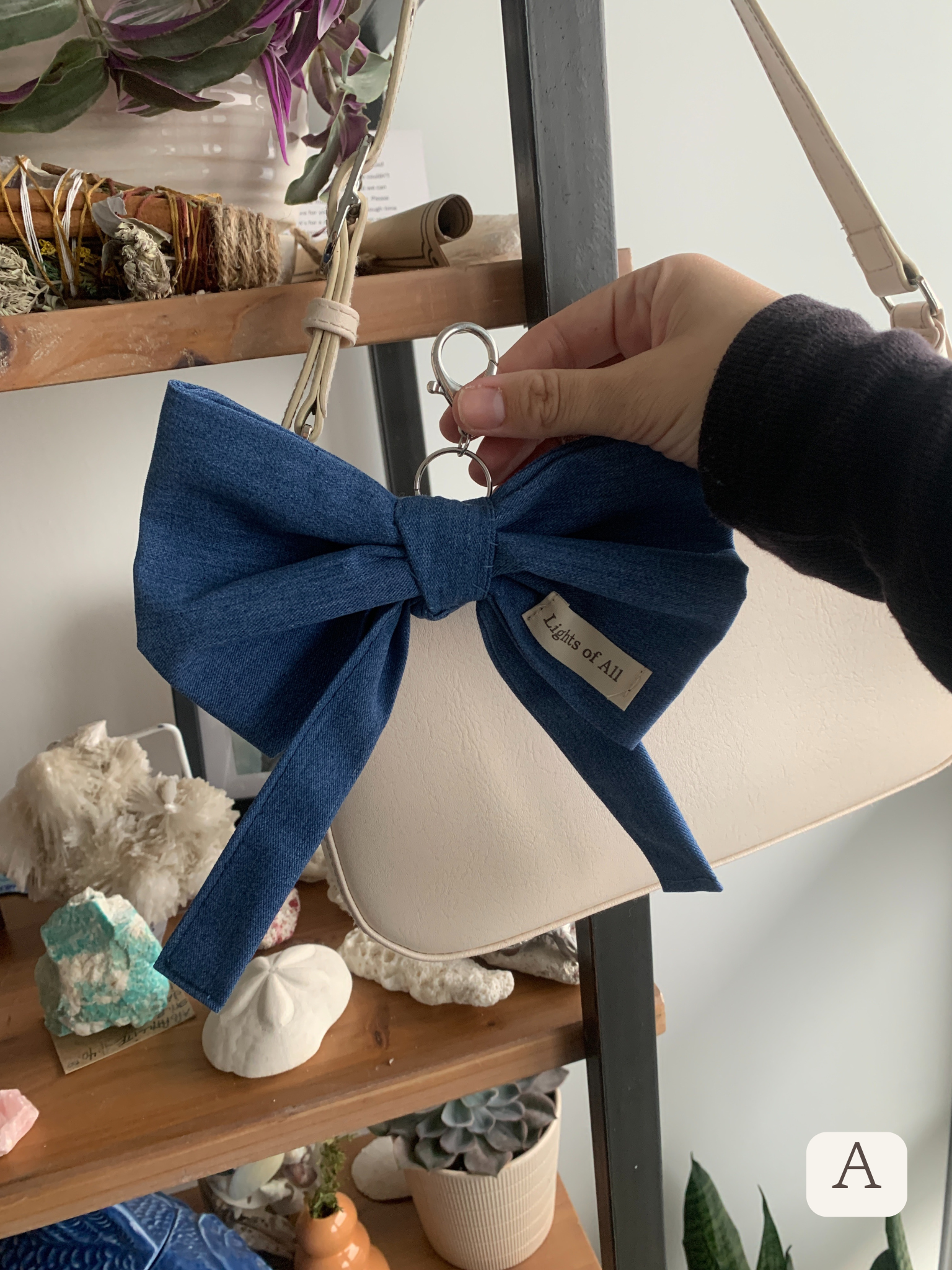 Bow Bag Charm | Upcycled Collection