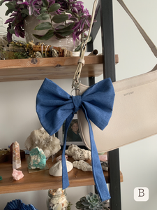 Bow Bag Charm | Upcycled Collection