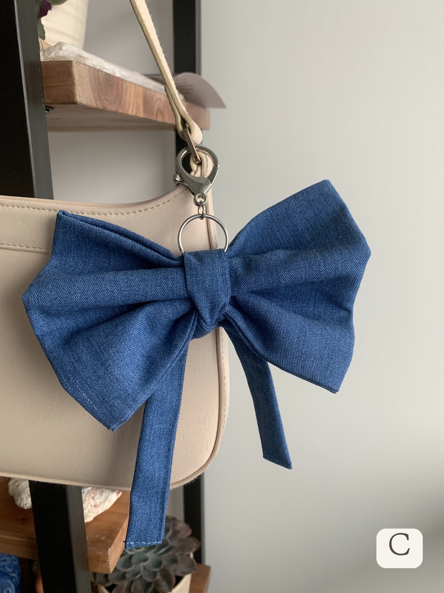 Bow Bag Charm | Upcycled Collection