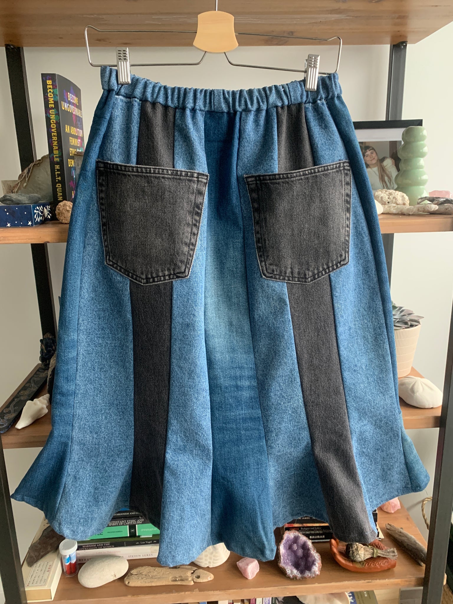 Denim Tulip Skirt | Upcycled Collection