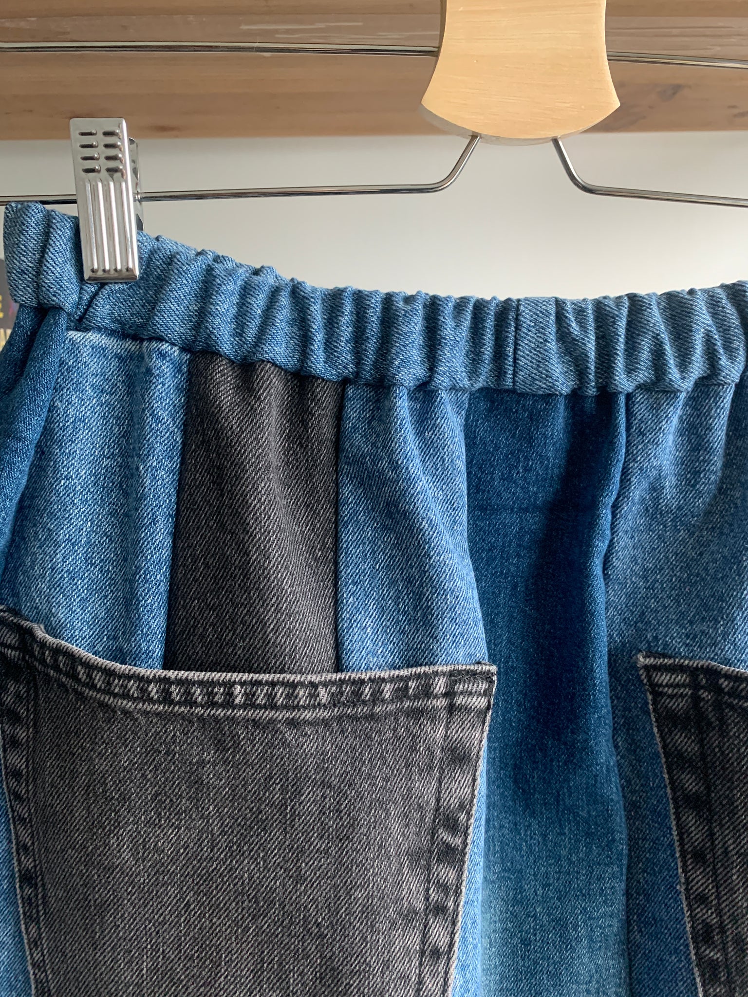 Denim Tulip Skirt | Upcycled Collection