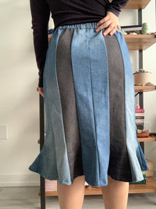 Denim Tulip Skirt | Upcycled Collection