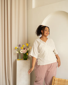 Sun Wrap | Sand Herringbone