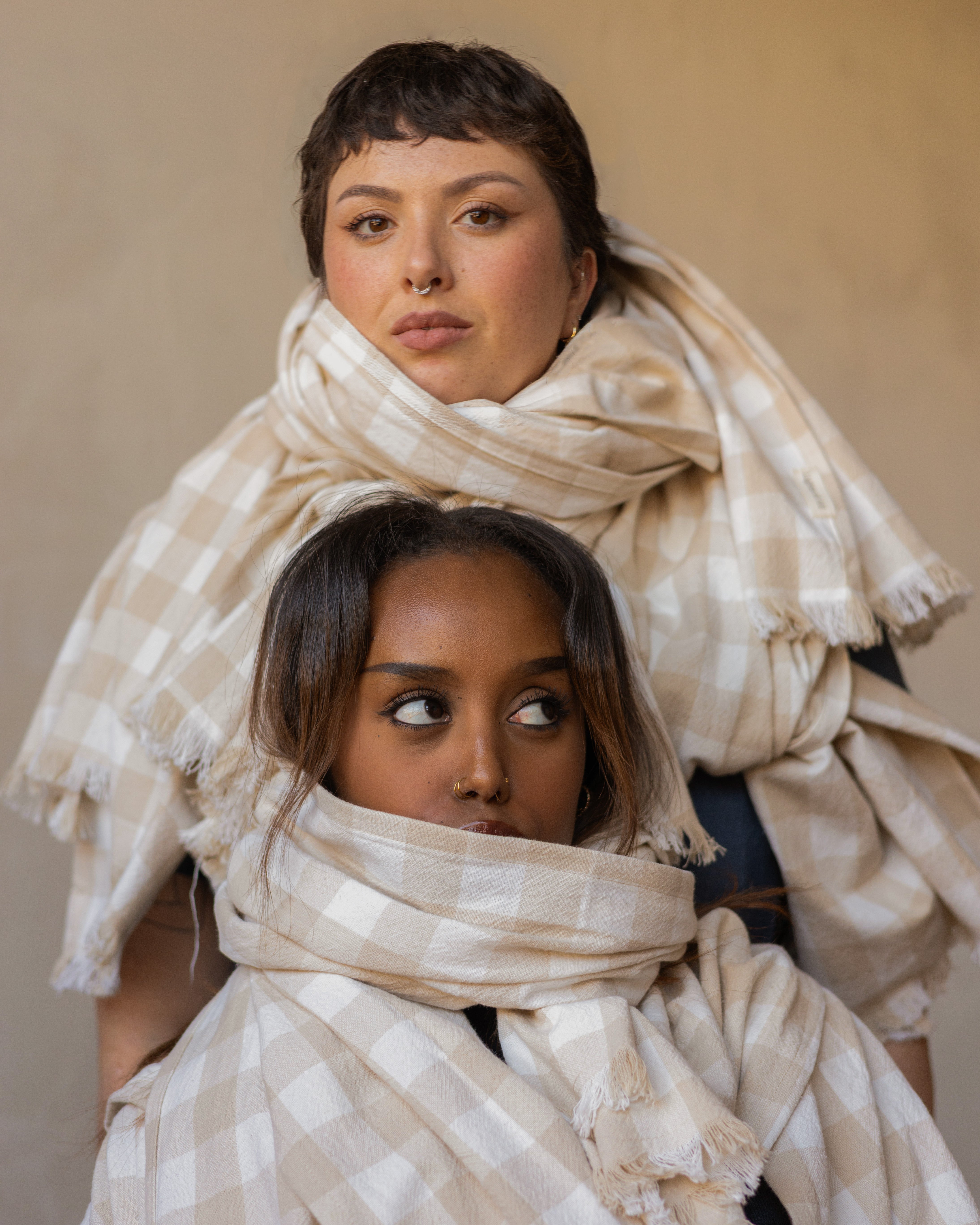 Organic Cotton Scarf | Checkered
